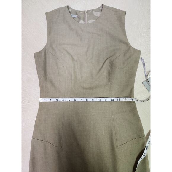 Tavora Women's $172 Milano Taupe Sheath Office Business Dress Women's Size 6 - Picture 6 of 11
